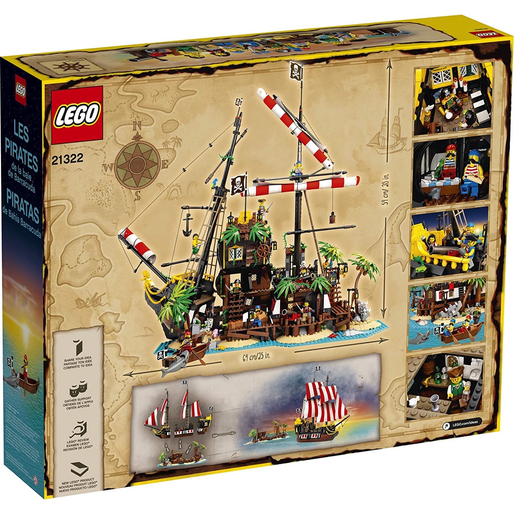 Lego 21322 Ideas Đảo cướp biển - Pirates of Barracuda Bay
