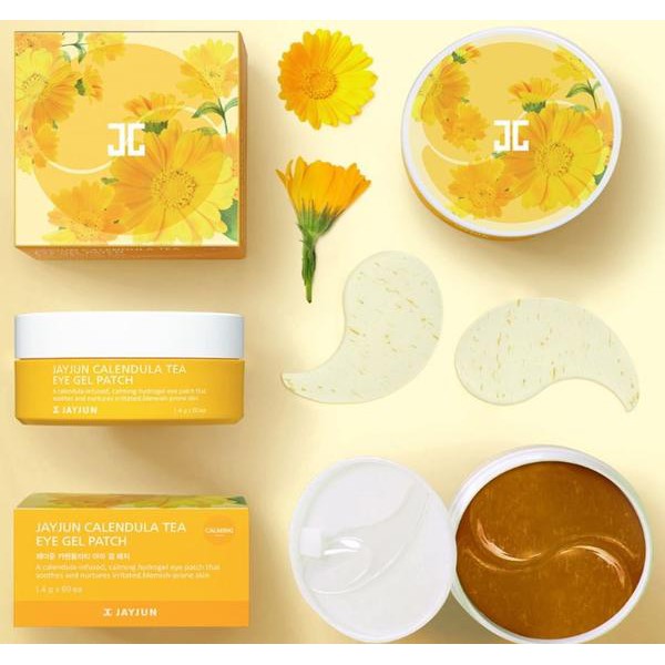 [Mẫu Mới] Mặt Nạ Mắt Jayjun Chiết Xuất Trà Hoa Cúc Giảm Thâm Bọng Mắt Calendula Tea Eye Gel Patch