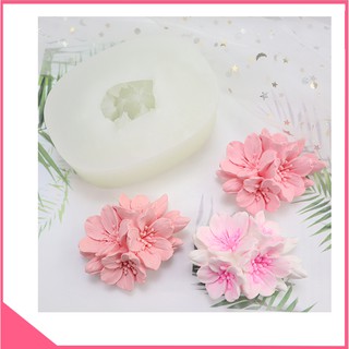 Khuôn silicon 4d làm rau câu chùm hoa sakura