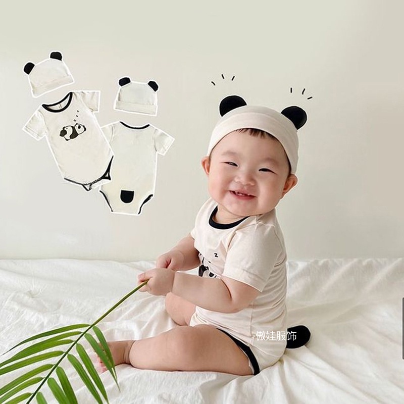 Body gấu kèm mũ siêu cuteee cho bé