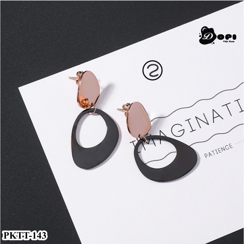 Bông tai hình học cá tính