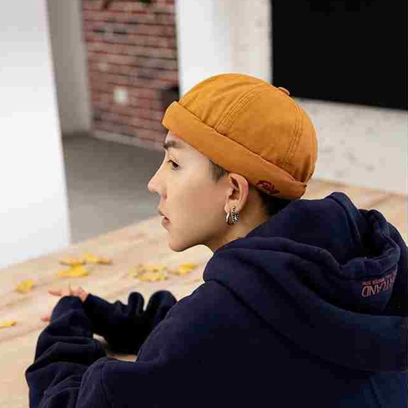 Mũ IELGY vải cotton không vành phong cách hiphop đường phố bốn mùa cho nam