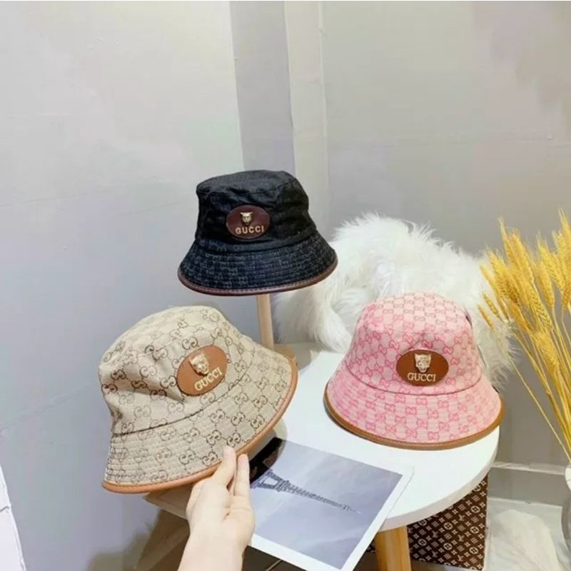 Mũ vành Bucket -Nón bo Logo Chó sói sắt GC Quảng Châu , viền da hàng Cao cấp loại 1