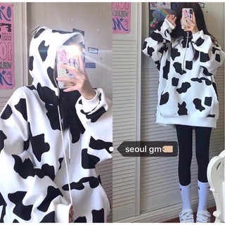 [HÀNGORDER] ÁO KHOÁC BÒ SỮA VẢI NỈ MỊN SIÊU CUTEE🐄