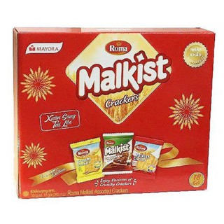 HỘP BIẾU TẾT: MIX 3 VỊ BÁNH QUY GIÒN MALKIST ROMA