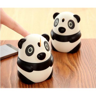 Hộp đựng tăm xỉa răng tự động hình gấu trúc dễ thương