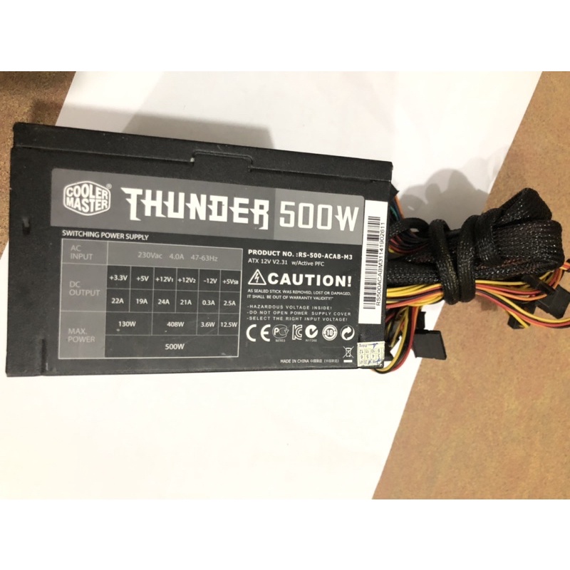 Nguồn Cooler Master Thunder 500w mới 98%