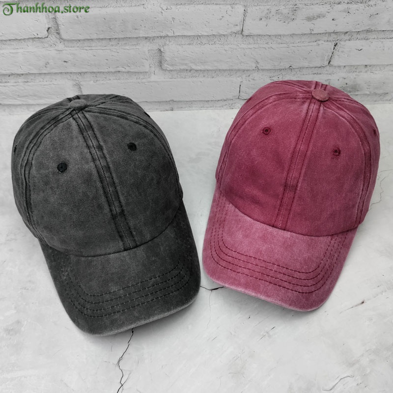 Mũ lưỡi trai nam nữ nón kết trơn thời trang đẹp thể thao cá tính màu đen đỏ giá rẻ