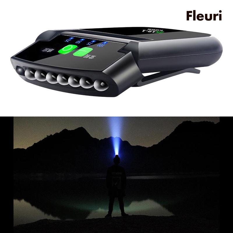 Đèn LED 6 Bóng Gắn Mũ Lưỡi Trai Cảm Biến Chuyển Động Chống Nước