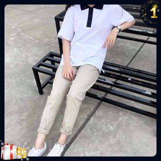 Quần Baggy kaki Sắn gấu Unisex Hình Thật Phối Đồ cực dễ -SALE MẠNH