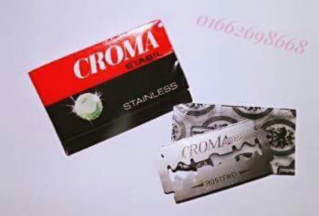 Hộp 200 lưỡi dao lam CROMA Made in GERMANY