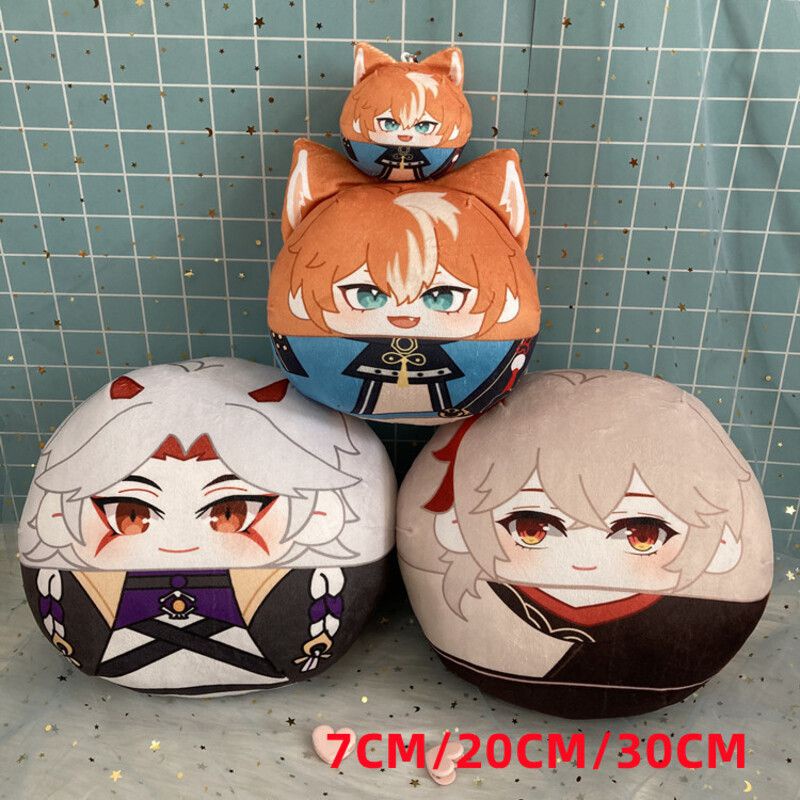 Đồ chơi nhồi bông Genshin Impact nhân vật Hutao Yae Miko Kazuha Itto Ganyu làm đạo cụ hóa trang 7-30cm