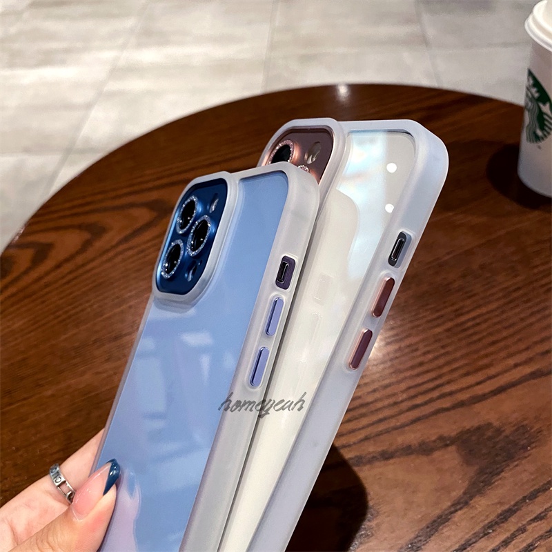 Ốp Điện Thoại Cứng Trong Suốt Chống Sốc Lấp Lánh Sang Trọng Cho iPhone 11 12 13 Pro Max