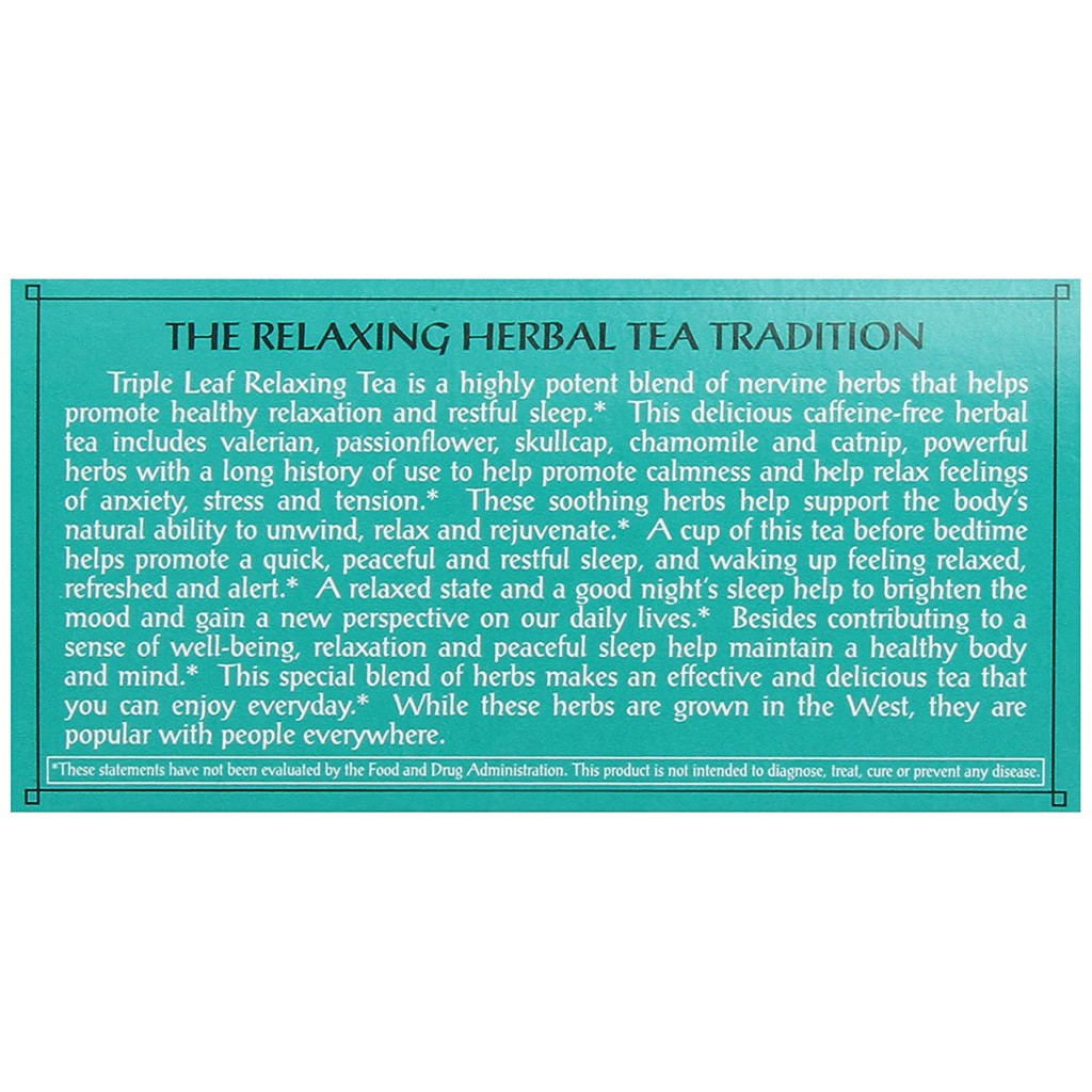 [EXP 2024] Trà Thảo Mộc Giúp Giảm Căng Thẳng Triple Leaf Tea Relaxing Tea