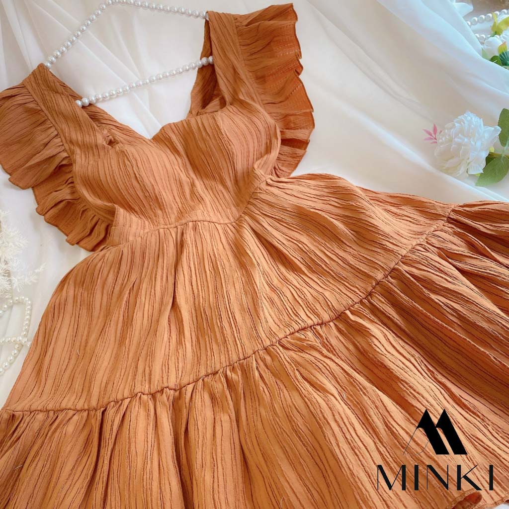 ĐẦM TIỂU THƯ CÁNH TIÊN CỘT LƯNG - CHẤT LIỆU CAO CẤP - MÀU XANH / CAM / TRẮNG