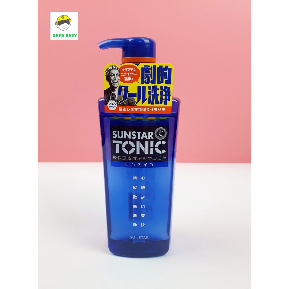 Dầu gội/ Dầu gội xả 2 trong 1 Sunstar Tonic dành cho Nam - Nhật Bản 480ml/460ml