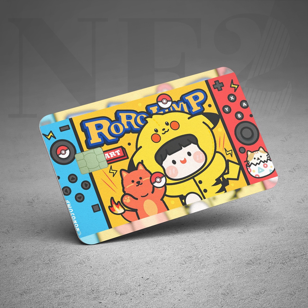 CORO JUMP DỄ THƯƠNG - Decal Sticker Thẻ ATM  Miếng Dán Trang Trí NF2 Card