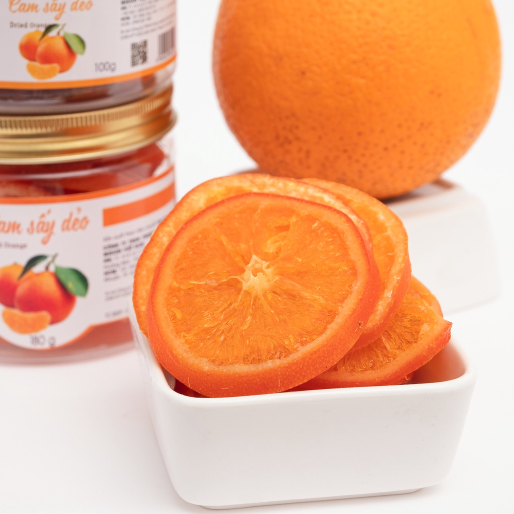 Cam sấy dẻo VIETGOURMET, trái cây sấy dẻo nguyên vị không hạt, hoa quả sấy dẻo ăn vặt healthy ăn kiêng thơm ngon | BigBuy360 - bigbuy360.vn