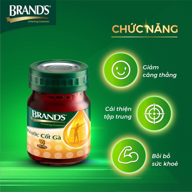 Nước cốt gà Brand's Vị dịu nhẹ 42ml (6 hủ) Date 2023