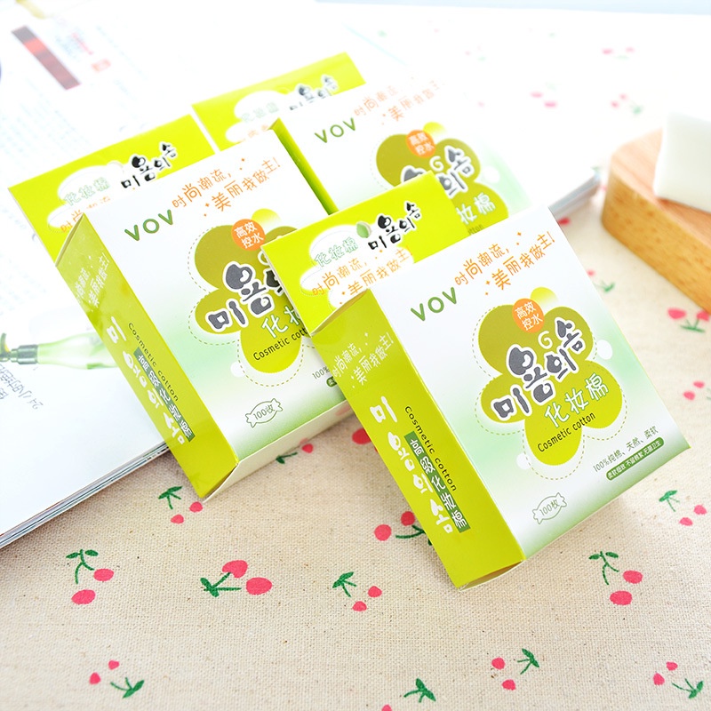 Bông Tẩy Trang Chất Cotton Hộp 100 Tờ