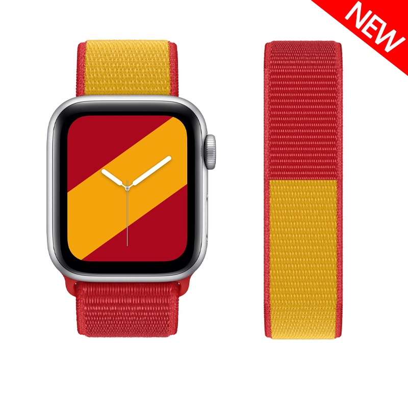 Dây đeo đồng hồ bằng nylon nhiều màu 44mm 40mm 42mm 38mm 44 mm thích hợp cho iWatch 3 4 5 6 se