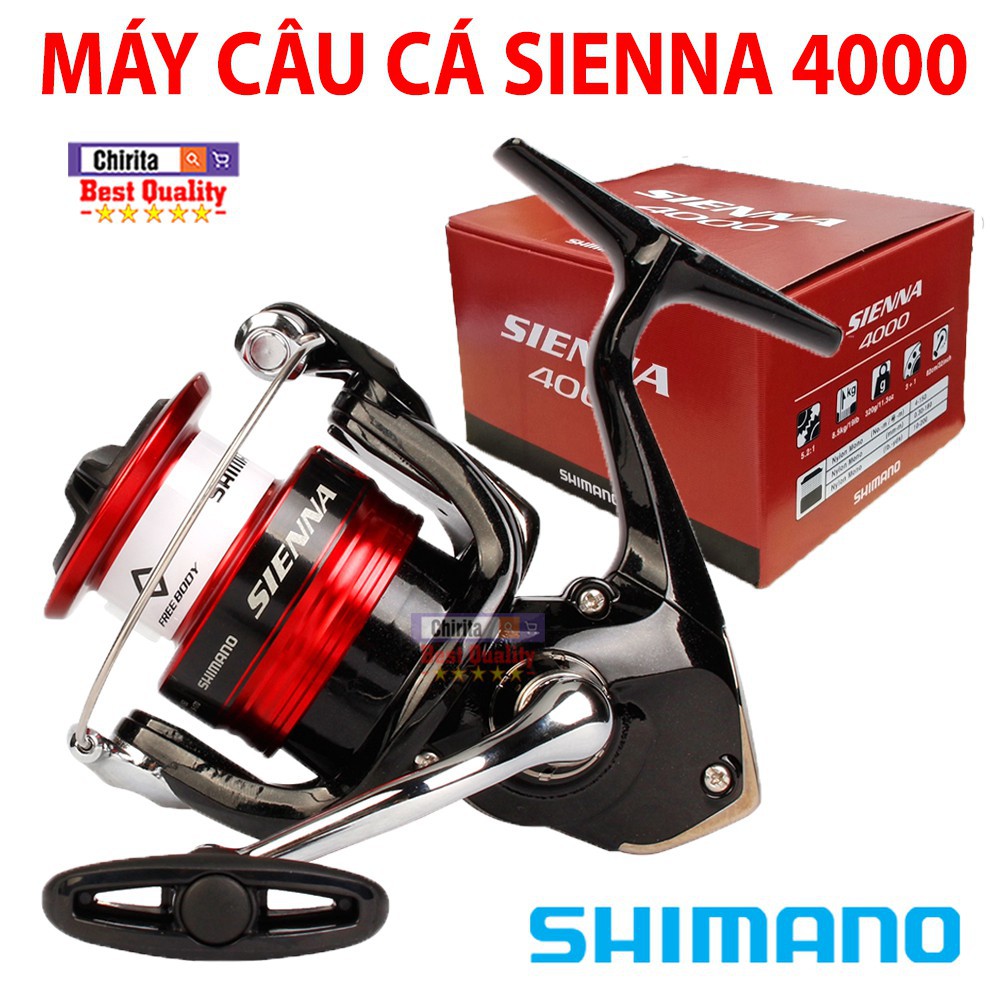 Máy Câu Cá Siêu Bền SHIMANO SIENNA 4000 - Hàng Chính Hiệu Nhập Khẩu MALAYSIA ( sale )