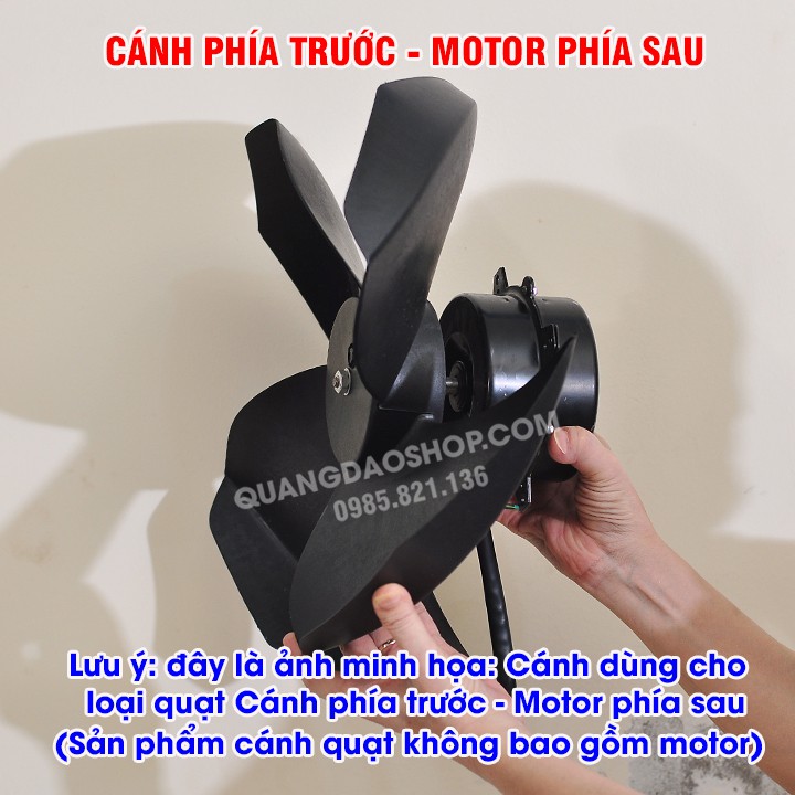 Cánh quạt điều hòa 33cm trục 12mm