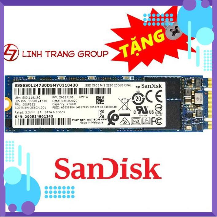 Mua ngay Ổ cứng SSD M.2 SATA SanDisk X600 256GB - bảo hành 3 năm - SD104 [Giảm giá 5%]