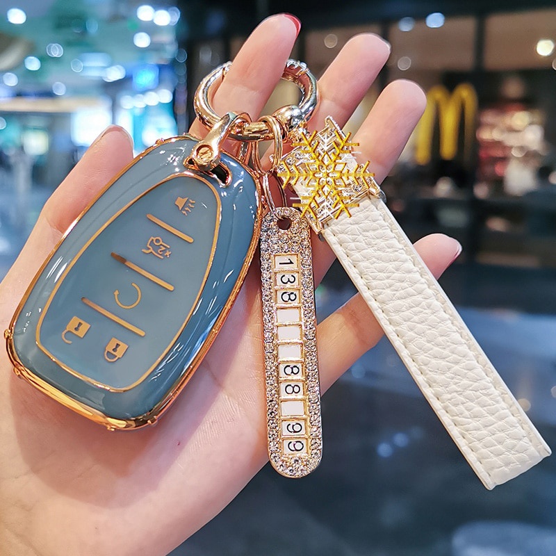 Vỏ TPU Bảo Vệ Chìa Khóa Xe Hơi Chevrolet Chevy Malibu Camaro Cruze Traverse Spark Equinox Sonic Bolt