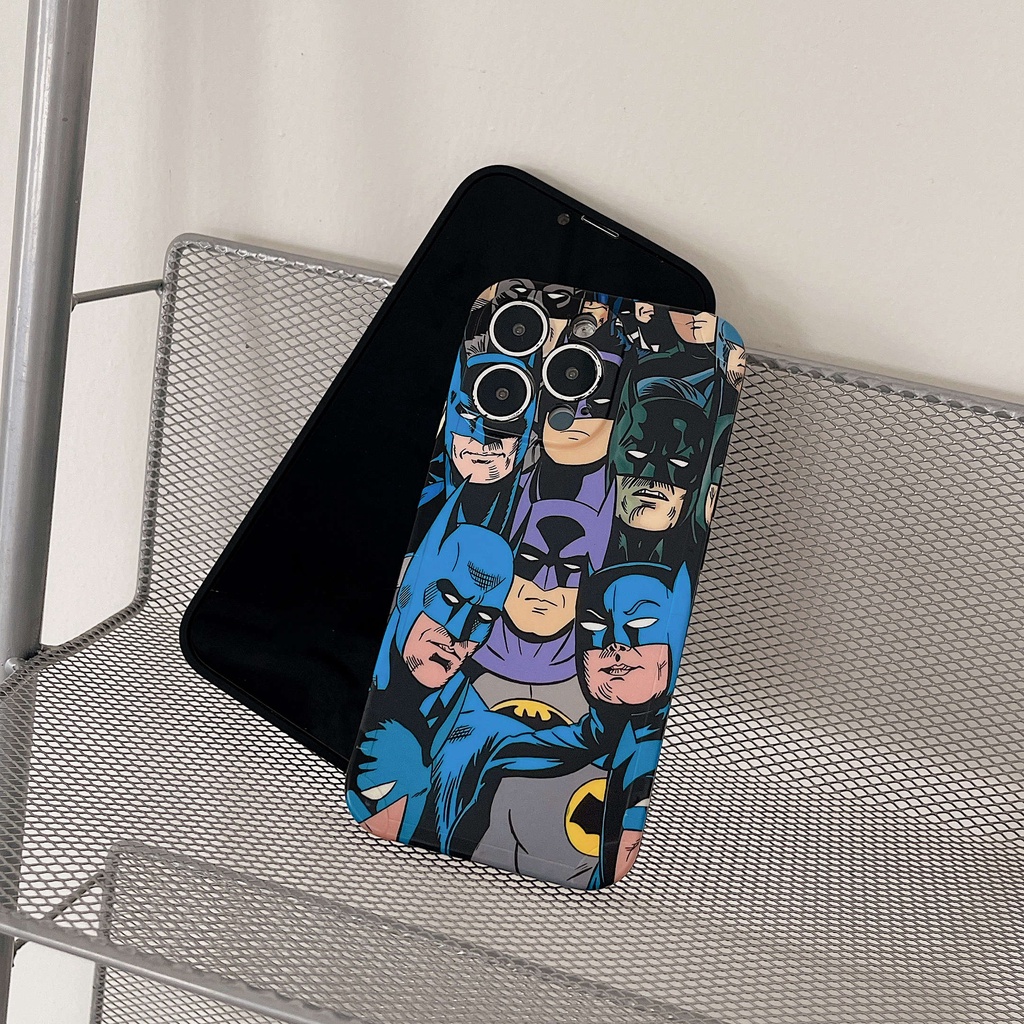 Ốp Điện Thoại Họa Tiết Marvel Batman Cho iPhone13Pro iP12Pro XS iPhone11 12Promax 13Promax 11 12 13 7P