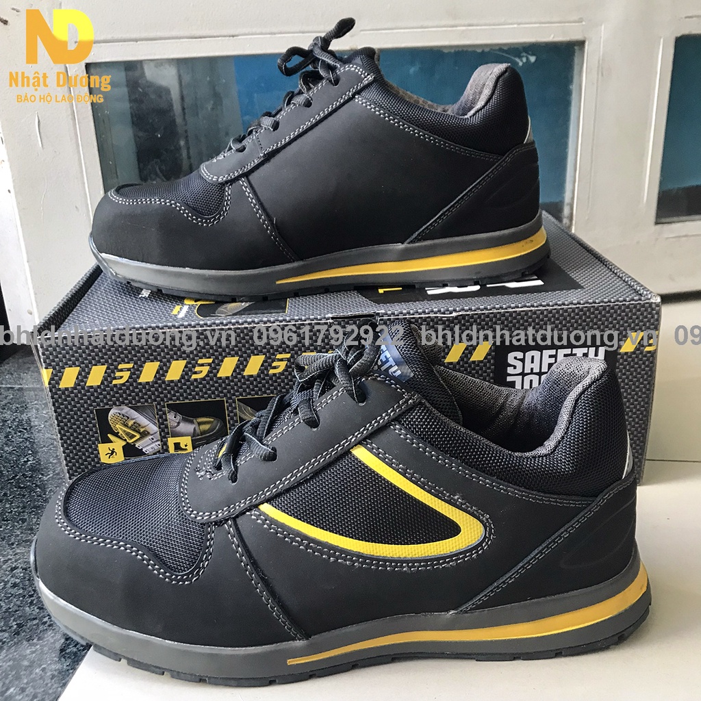 Giày bảo hộ lao động nam Safety Jogger Turbo S3 chịu nhiệt 300ºC chính hãng, Giầy lao động nam chống đinh thấp cổ