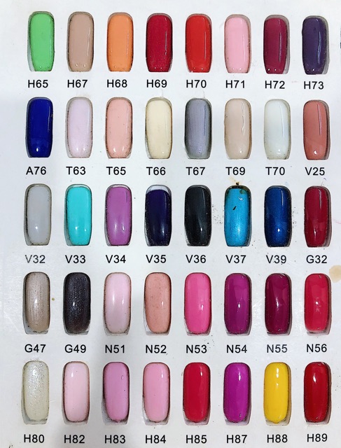 Sơn gel opi full bảng màu - bảng màu ib