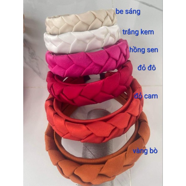 Mấn tết 3 dạng bờm vải lụa ngọctrai, băng đô tóc thời trang, phụ kiện thời trang hot, pk Khánh Huyền