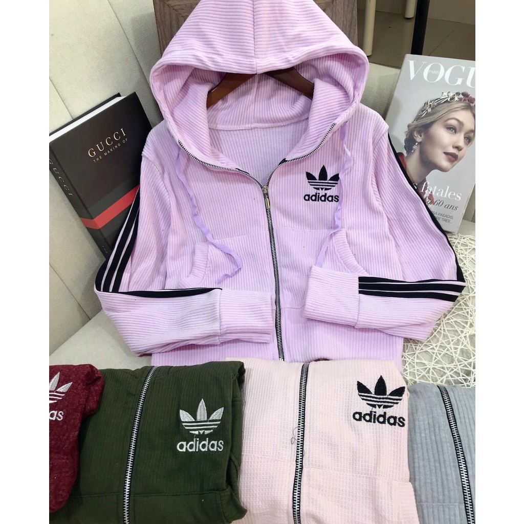Áo Khoác Nữ Adidas Len Tăm Thời Trang Giá Rẻ