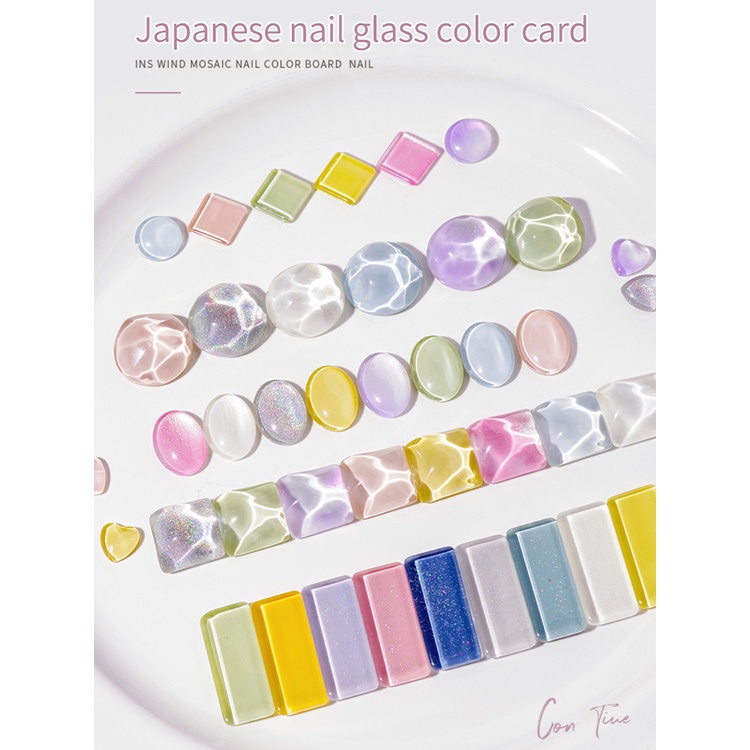 Set 40 Thẻ Màu Trong Suốt Trưng Bày Lọ Sơn Móng Tay