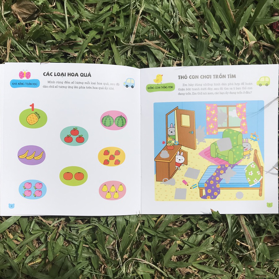 Sách - Sticker Phát triển chỉ số thông minh IQ dành cho trẻ 2-6 tuổi - Tập 5