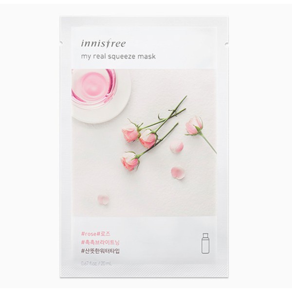 (1 miếng) Mặt Nạ Miếng Chiết Xuất Từ Thiên Nhiên Innisfree My Real Squeeze Mask Ex