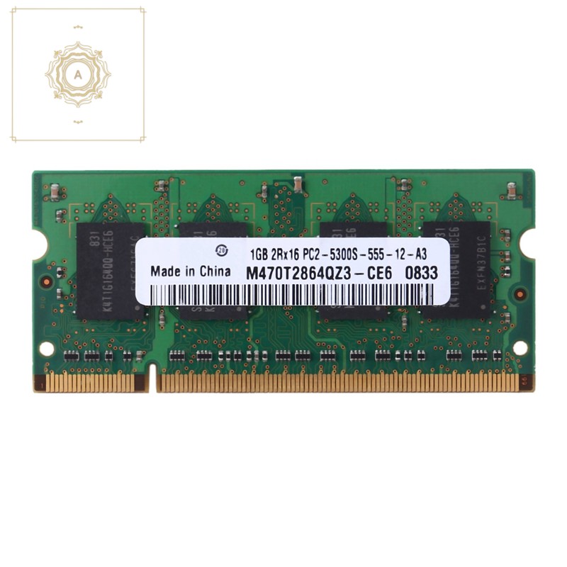 Bộ Nhớ Ram Ddr2 1gb 677mhz Pc2-5300S-555 200pins 2rx16 Sod Cho Intel Amd