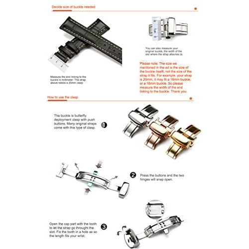 Khóa Cài Thay Thế Cho Dây Đồng Hồ Đeo Tay Bằng Thép Không Gỉ