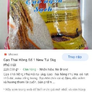 Gạo Thái hồng Phú Hải 5kg