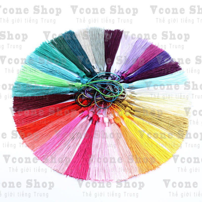 Móc tua rua mini phụ kiện trang trí Ô Cổ Trang Bookmark nhiều màu handmade xinh xắn độc đáo