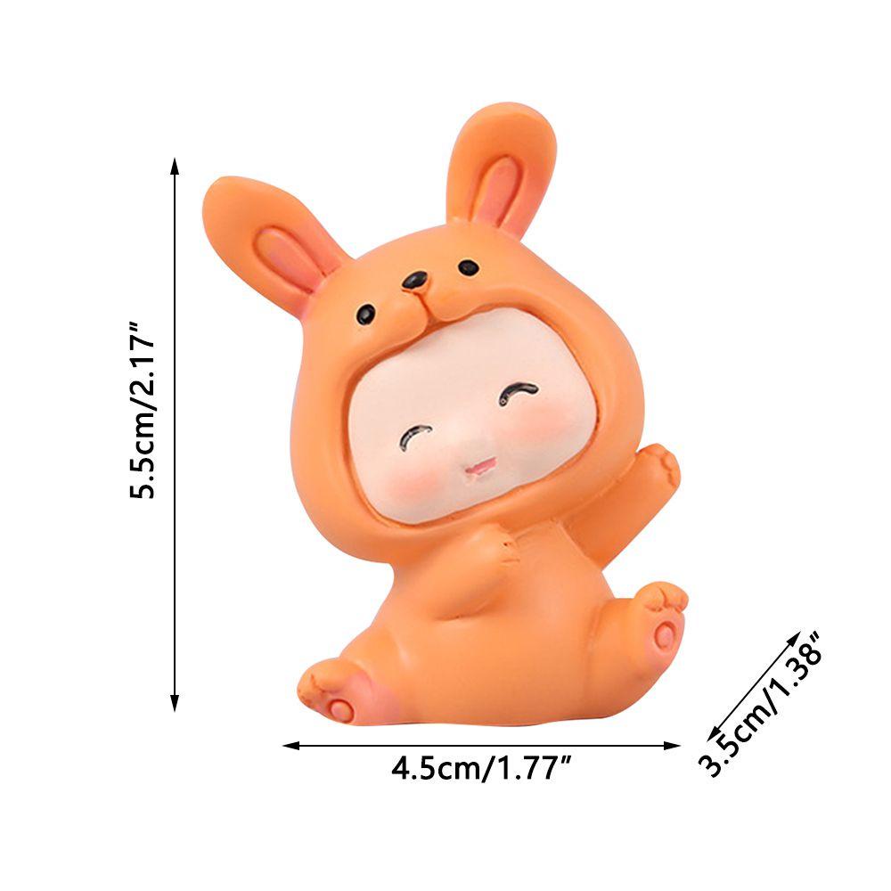 1 Tượng Thỏ Con Đáng Yêu Trang Trí Bánh Kem