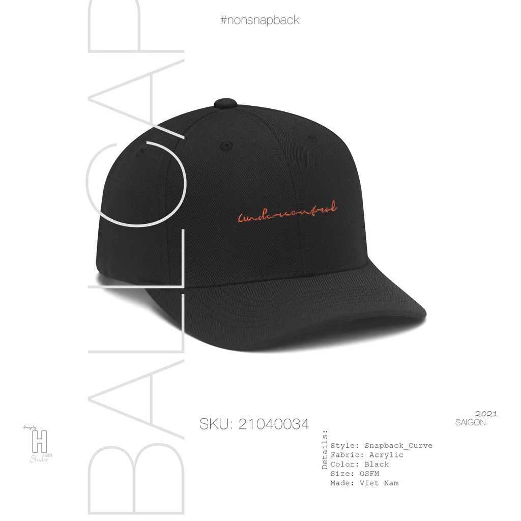 Nón lưỡi trai UDC logo cam