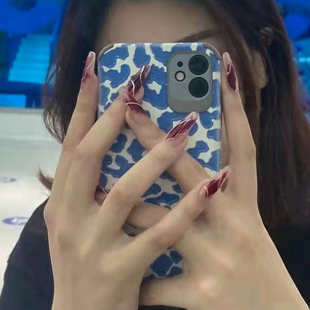 [Hàng mới về] Hộp 24 móng tay giả có thể tháo rời phong cách pháp kèm keo dán