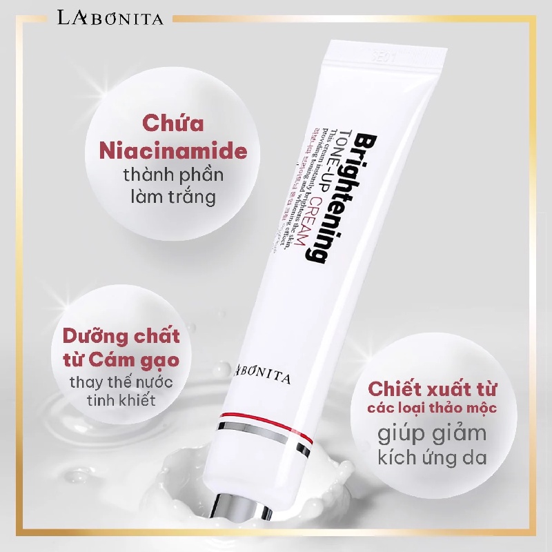 Kem dưỡng sáng da và nâng tone da La Bonita Brightening Tone-Up Cream 40ml