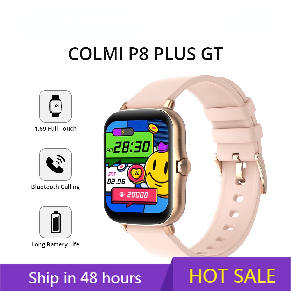 REALME Đồng Hồ Thông Minh COLMI P8 Plus GT Chống Thấm Nước IP67 Tích Hợp Nghe Gọi Và Phụ Kiện