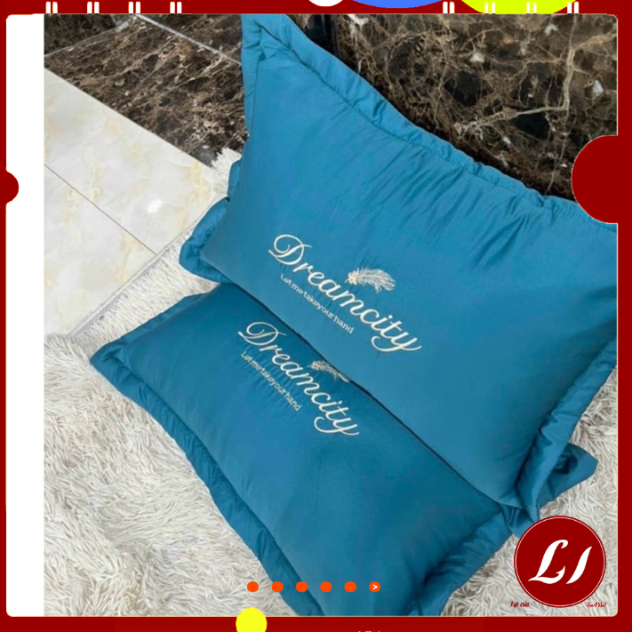 VỎ GỐI CHẤT LIỆU LỤA SATIN MÀU SẮC SANG CHẢNH (2 chiếc)