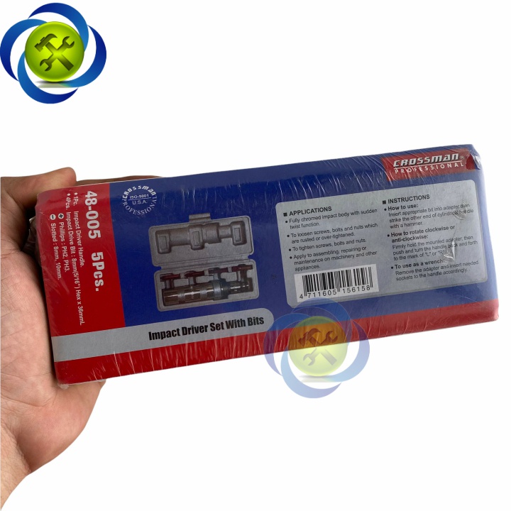 Bộ vít đóng Crossman 48-005 có 4 mũi