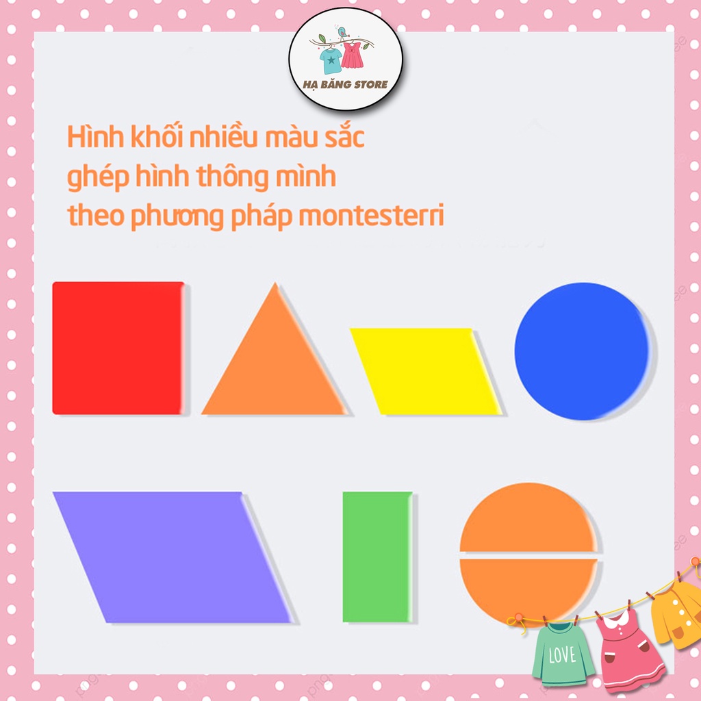 Đồ Chơi Giáo Dục Sớm Hình Khối Montessori