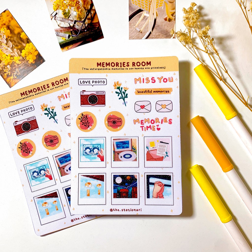 Sticker Memories room A6 by The Stationari